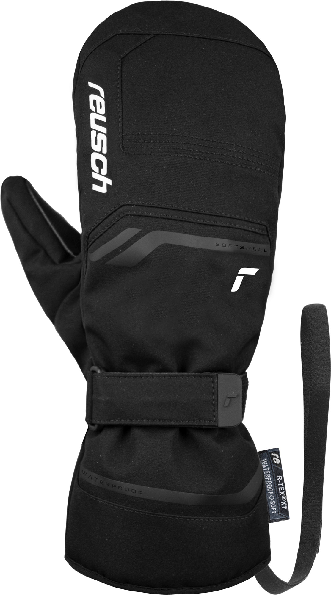 Reusch Primus R-TEX® XT Mitten // INSULATION: R-LOFT™ // PALM: Quantum PU // SHELL: Softshell // MEMBRANE: R-TEX® XT // COLOUR: 7701 black / white