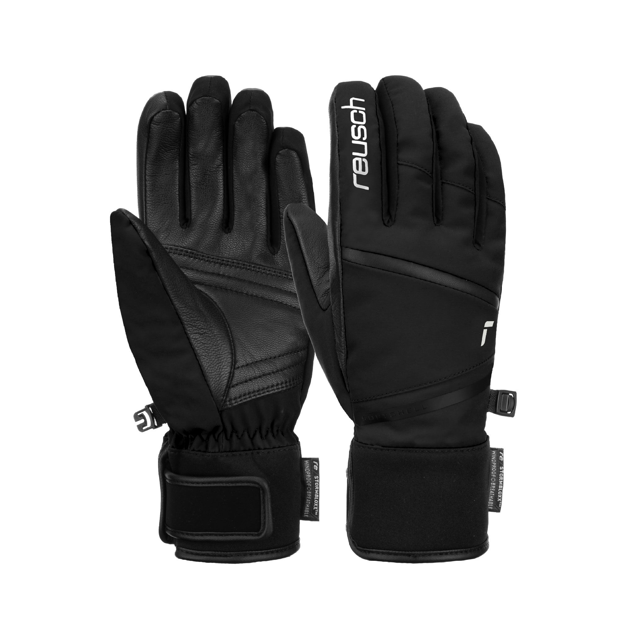 NAME: Reusch Tessa STORMBLOXX™ // INSULATION: PrimaLoft® Gold // PALM: Goatskin // SHELL: Softshell Premium // COLOUR: 7700 black