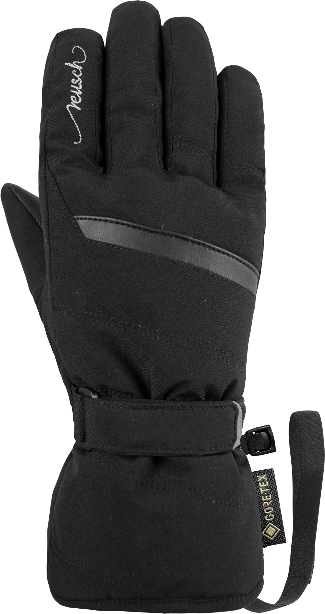 NAME: Reusch Sandy GORE-TEX // INSULATION: TecFill™ (recycled) // PALM: GORE-TEX // SHELL: Softshell // COLOUR: black / silver