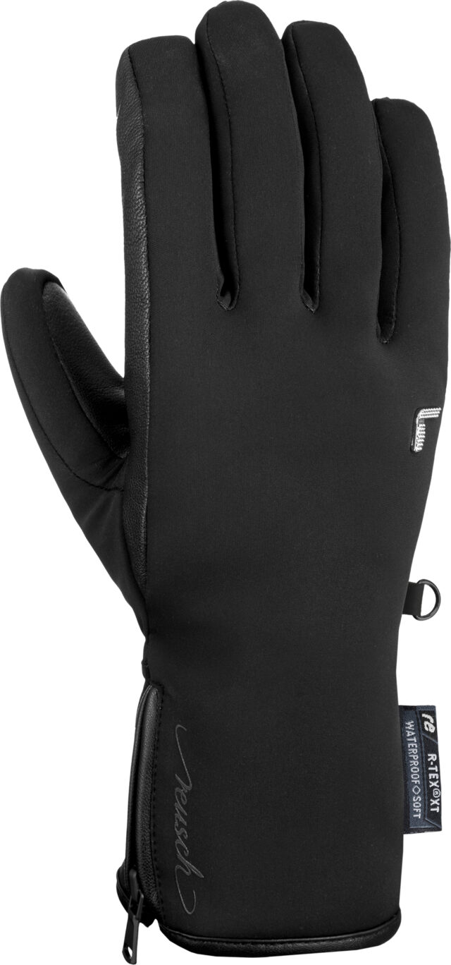 NAME: Reusch Tiffany R-TEX® XT // INSULATION: PrimaLoft® Gold // PALM: Goatskin // SHELL: Softshell Premium // MEMBRANE: R-TEX® XT // COLOUR: 7700 black